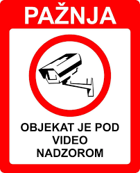 Nalepnica "Objekat pod video nadzorom"