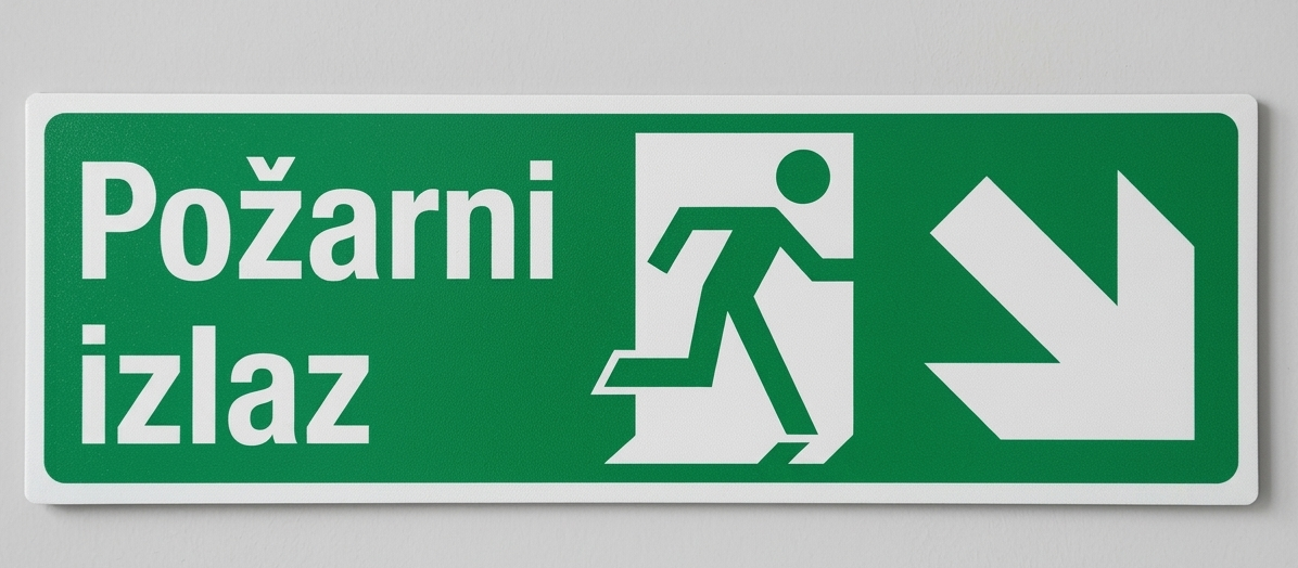 Nalepnica "Požarni izlaz"