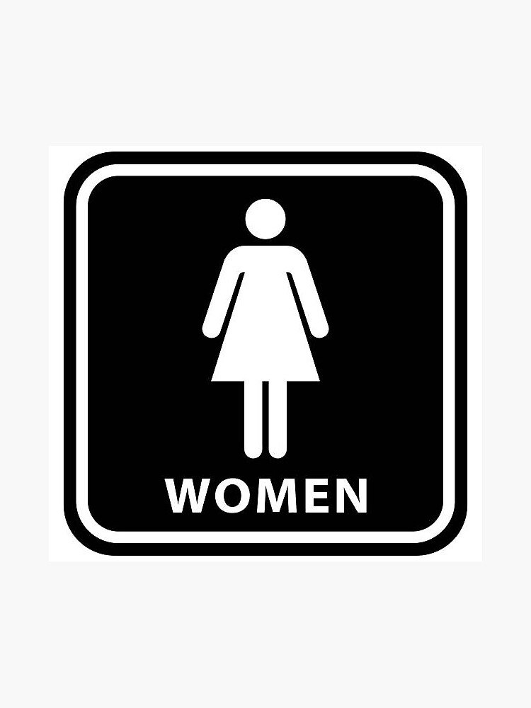 Nalepnica "Ženski toalet"