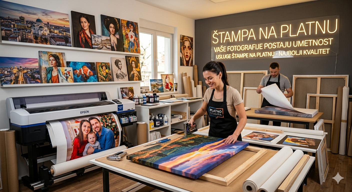 Stampa slika na platnu